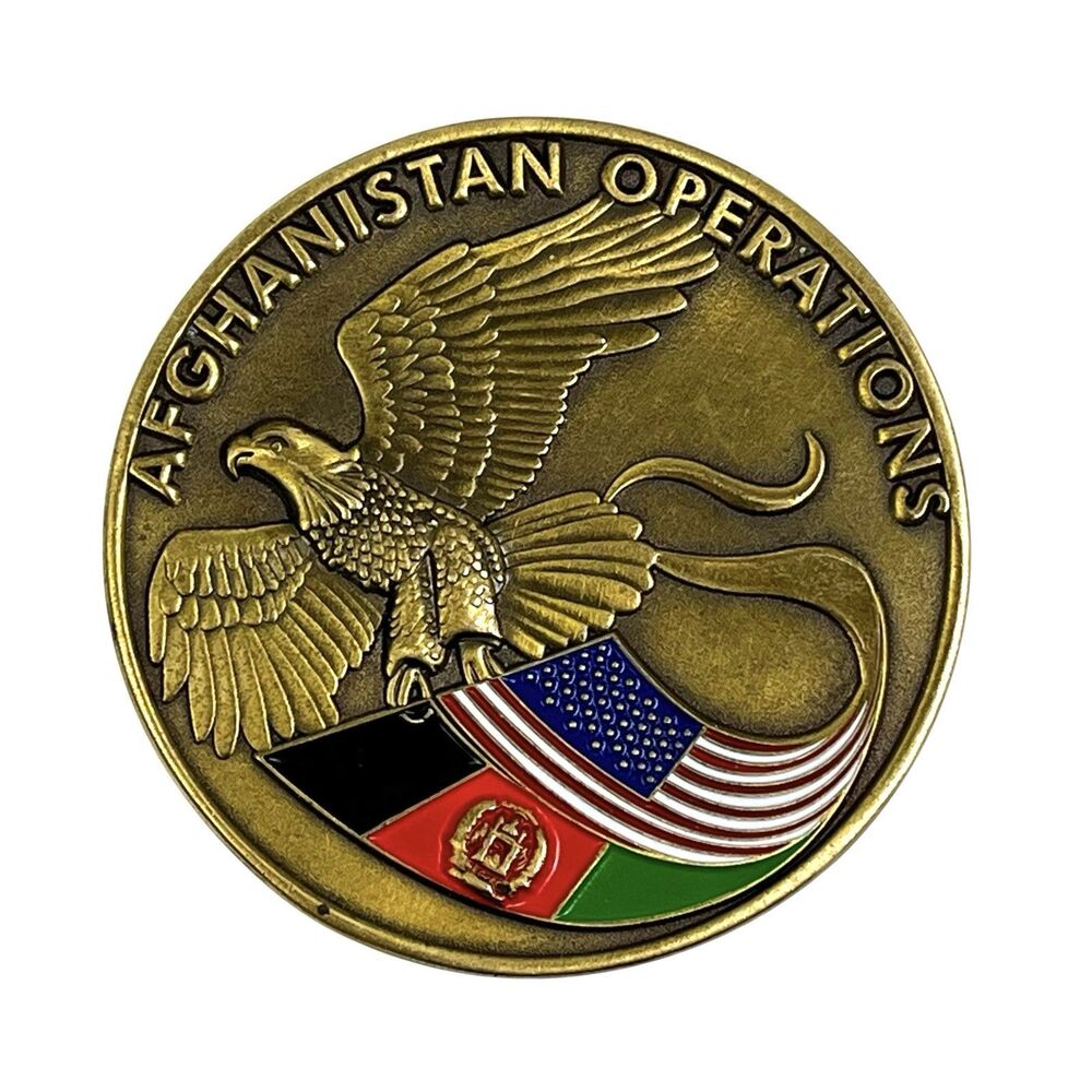 Central Intelligence Agency CIA Afghanistan Ops Silent Warrior Challenge Coin